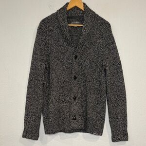 Eddie Bauer Interlodge wool blend shawl collar cardigan sweater M